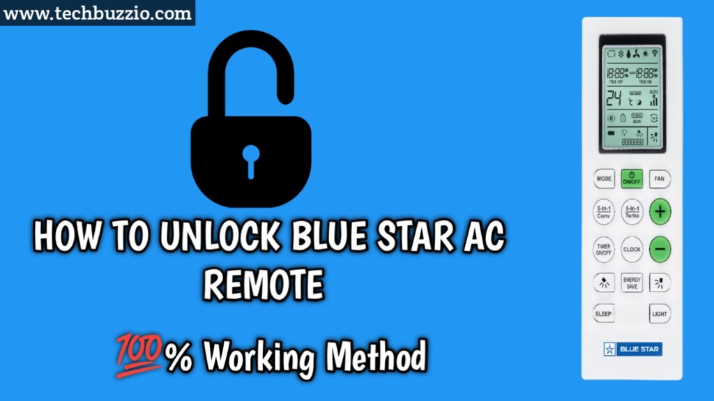 How to Unlock Blue Star AC Remote