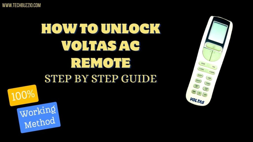 How to Unlock Voltas AC remote